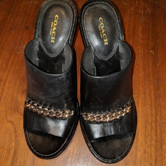 Coach Mule Heels (Black Size 7) - Picture 4 of 4
